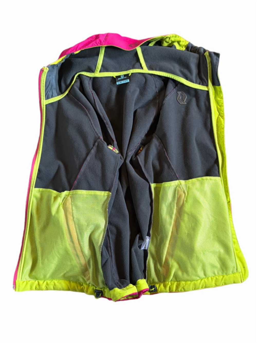 Women's Scott Ski Jacket Size S (4-5) Pink and Lime Green - Picture 6 of 9